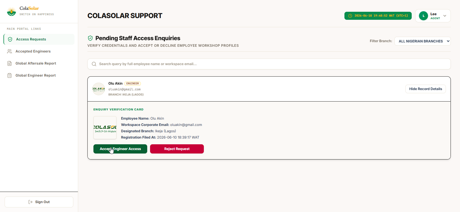 Approval Dashboard